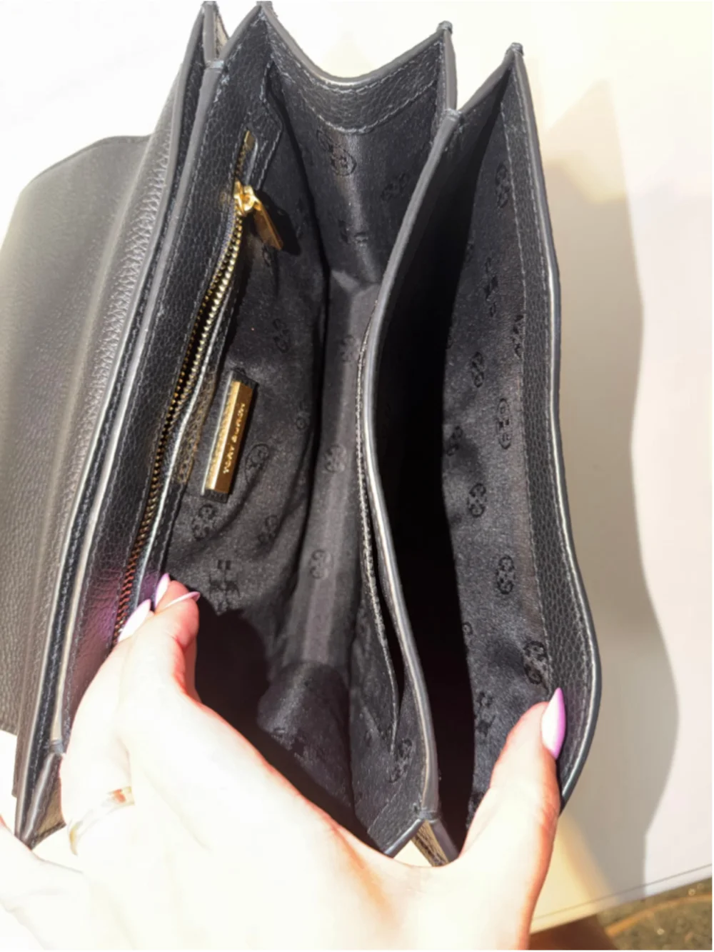 Women's Tory Burch Shoulder Bag One Size Black Gold